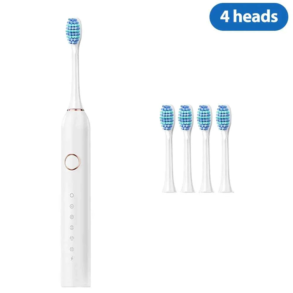 Sonic Electric Toothbrush for Adults Electronic Tooth Brush With Timer Rechargeable Electric Toothbrush with 8 Brush Heads