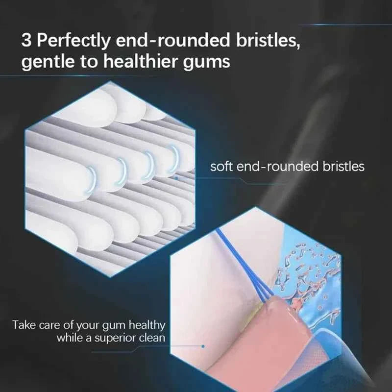 Oral-B EB50 Cross Action Teeth Clean Round Head Replacement Brush Heads for Adult Rotation Type Tooth Brush Black 4PC/Pack