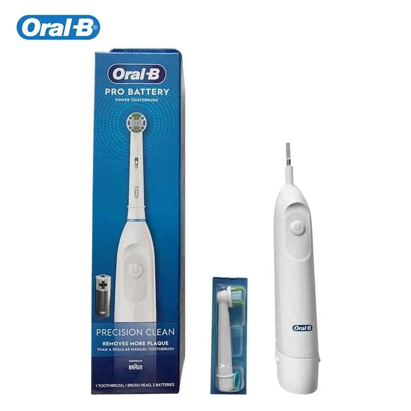 Original Oral B Electric Toothbrush Waterproof Battery Powered Tooth Brushes for Kid Adult Oral Health with Gift Head Travel Box