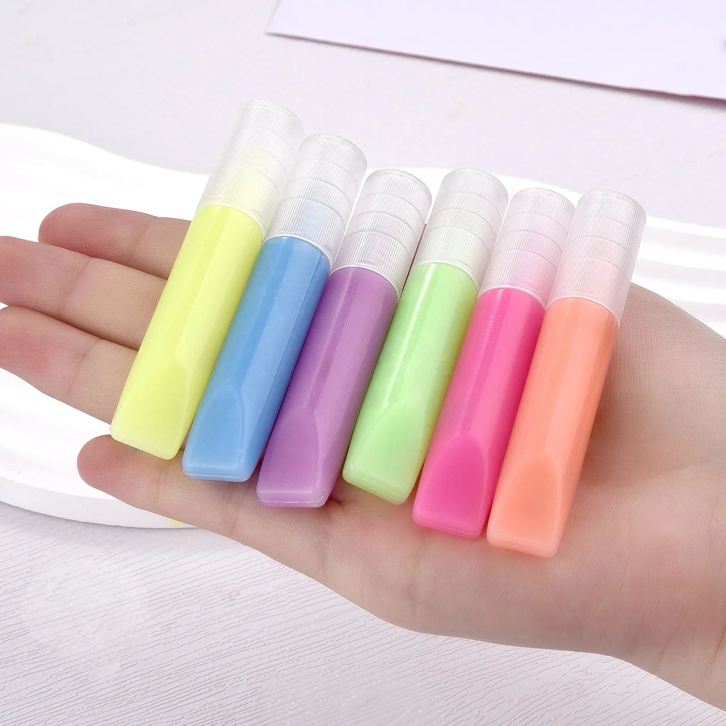 6ml/pc Luminous Pigment Paint Bright Fluorescent Paint Glow In Dark Acrylic Painting Water Color Artwork Party