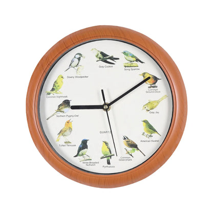 Wall Hanging Clock Decor Singing Bird Wall Clock Bird Clock With Sound Hanging Clock Decor for Kitchen Walls Shelf Decoration