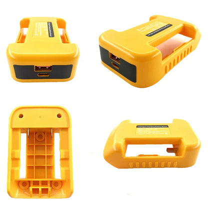 Li-ion Battery Parts Adapter For DEWALT 20V DCB200 For Makita 18V BL1830 Lithium Batteries Case Type C USB Power Bank Charger