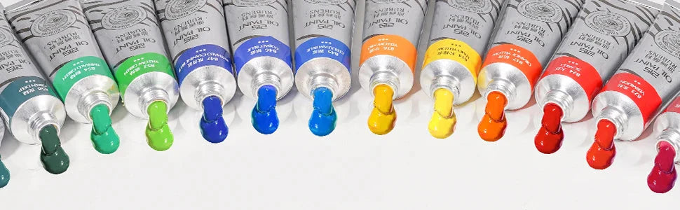 Paul Rubens Oil Paint 20 Colors 50ml Professional Oil Based Paint High Saturation Creamy Texture for Artists Beginners