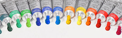 Paul Rubens Oil Paint 20 Colors 50ml Professional Oil Based Paint High Saturation Creamy Texture for Artists Beginners