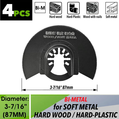 Oscillating Saw Blades Kit，Multitool Blades - Compatible with Milwaukee Dewalt  Worx Skil AEG Ryobi