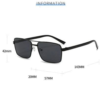 Square Sunglasses For Men Women Fashion Classic Retro Vintage Trend Design Brown Lens UV400 Sun Glasses Male Female Eyewear 2026