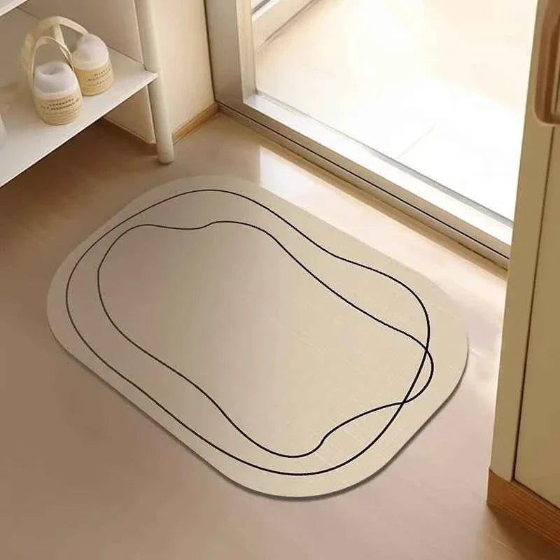 Bathroom Carpet Mat Bathroom Modern Diatomaceous Earth Bath Mat Soft and Comfortable Suitable for The Bathroom Floor  Mat