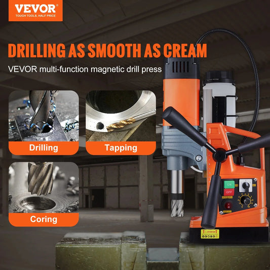 SucceBuy 1300W 1400W 2" Electric Drilling Machine Magnetic Drill Press Boring Diameter Power Drill 810 PRM Drill