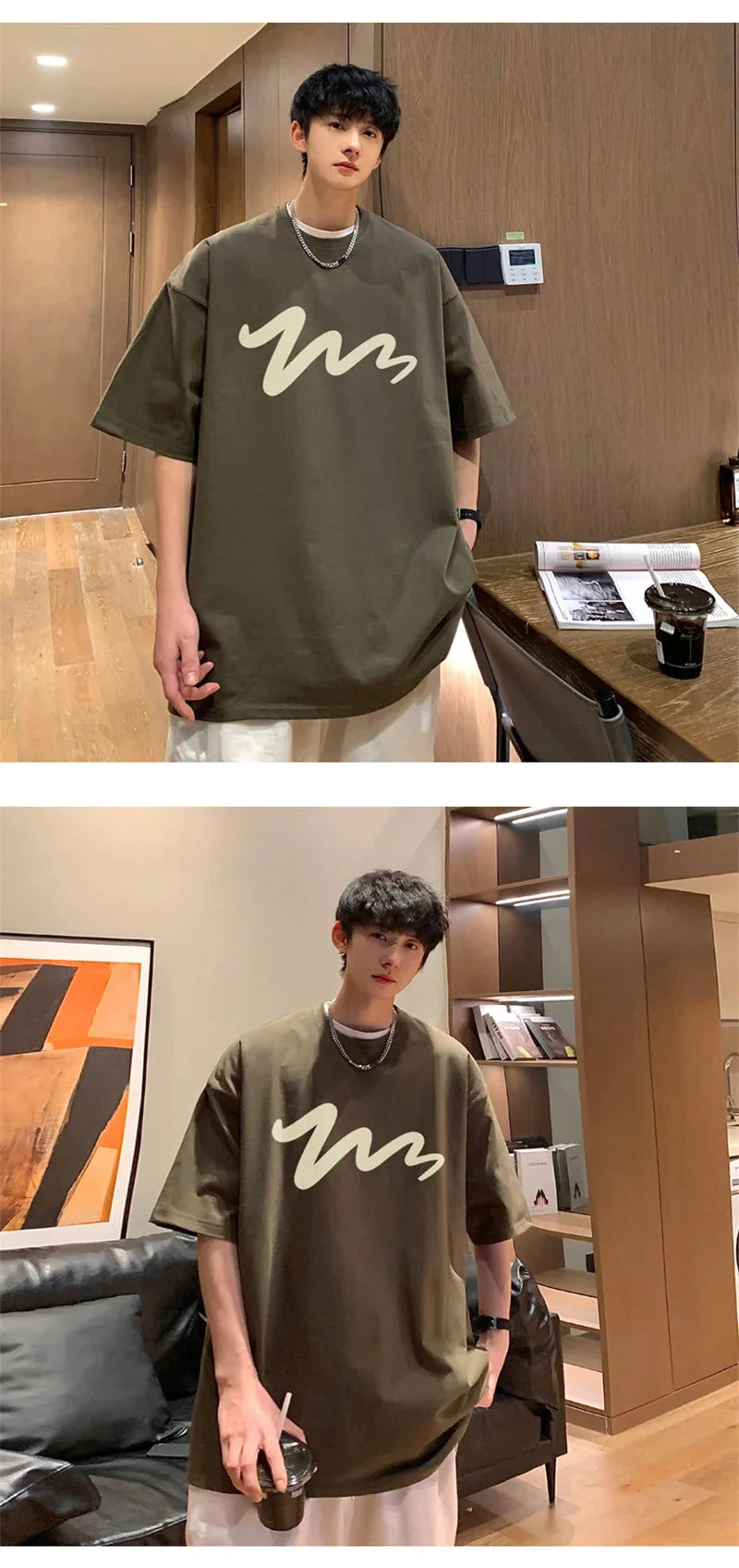 Men's T Shirt Oversized Mens White Cotton T-shirts Funny Print 5XL Casual Wear Summer Tee Shirts For Men Big Size Male Clothes