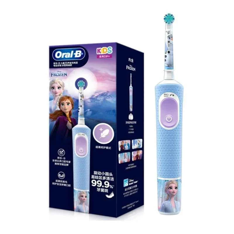 Oral-B Kids Electric Toothbrush Oral B D103 Marvel's Spiderman Frozen , Soft toothbrush bristles for Kids 3+