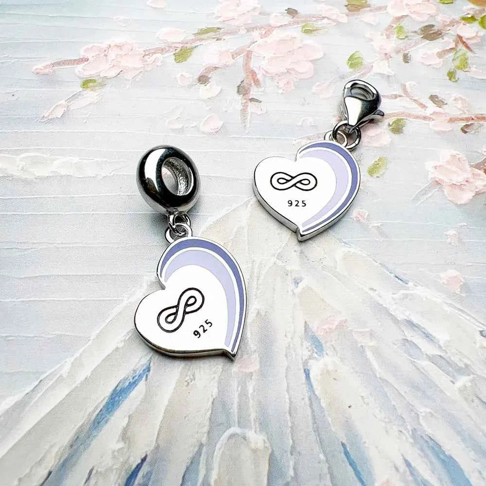 BEST FRIENDS Dangle Charm Pendant Classic 925 Sterling Silver Lucky Gift for Women Men