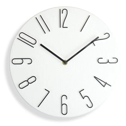Nordic Style Home Wall Clock No Second Hand Simple Quartz 30"
