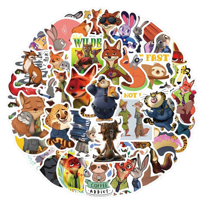 Zootopia Theme Party Supplies Nick Judy Birthday Decoration Balloon Set Tableware Kit Banner Plates Gifts Bags Keychains Sticker