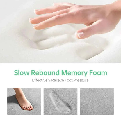 Bathroom Mat Non-slip Bathtub Basin Side Floor Carpet Memory Foam Super Absorbent Shower Room Mats Soft Bath Rug Bathroom Decor