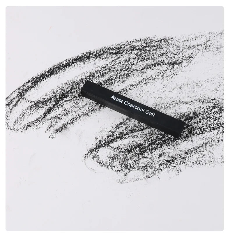 6pcs Set Square Sketch Carbon Stick Compressed Carbon Bar Drawing Carbon Pen Artist Drawing Carbon Bar Carbon Bar Art Supplies