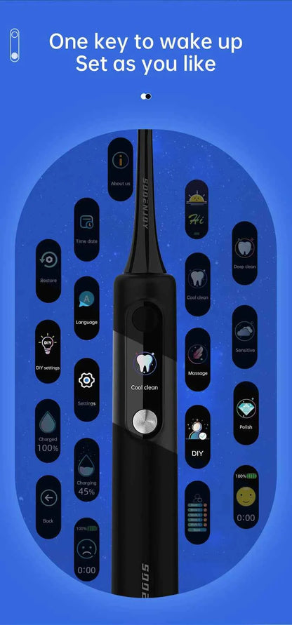 SOOENJOY Sonic Electric Toothbrush Smart LCD Screen Sonic Tooth Brush DIY Mode Automatic Cleaner Adult NB-1 Teethbursh