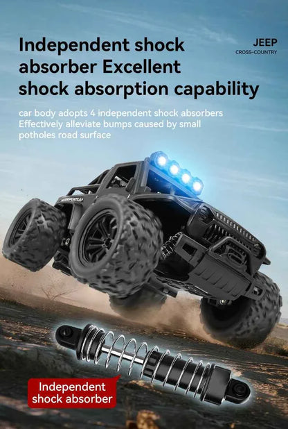 RC Off road Truck 1/16 4WD RTR Durable Beginner All Terrain RC Car High Speed 20Km/h Remote Control Monster Truck Adult Gift Toy