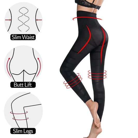 Women Legging High Waist New Leggins Tummy Control Panties Waist Trainer Slimming Pants Body Shaper Thigh Sculpting Slimmer