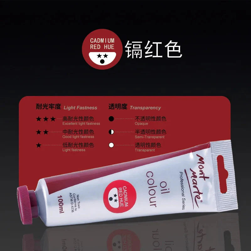 100ml Oil Paint 45 Colors Student Art Creation Special Waterproof Quick-drying Large Sticks Of Pigment School Painting Supplies