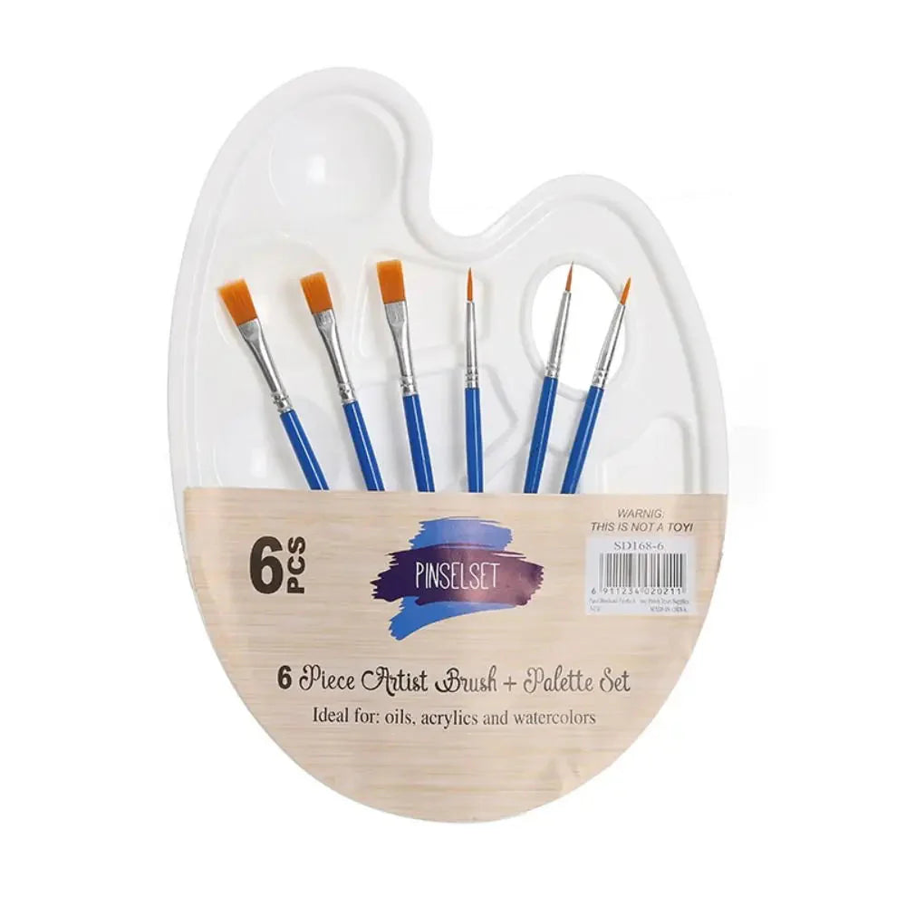 Adults Drawing Artist Coloring Student Art Painting Supplies Watercolor Tray Art Oval Palette Brush Set Oil Painting Palette