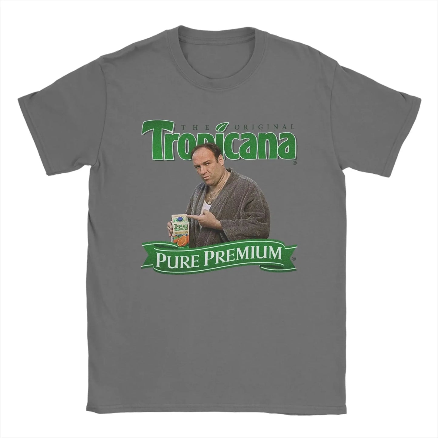 The Sopranos T-Shirts for Men  Novelty Pure Cotton Tees Round Neck Short Sleeve T Shirts Unique Clothing