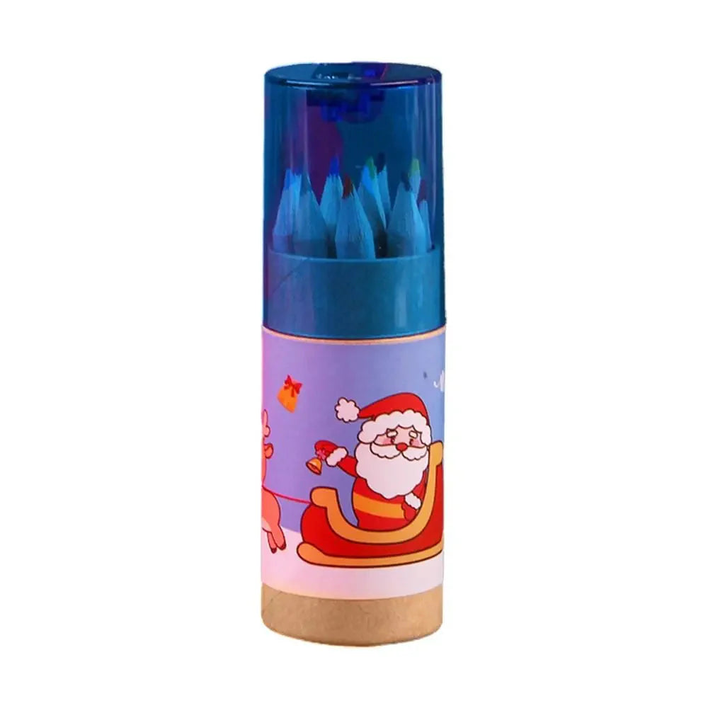 Supplies with Built-in Sharpener Sketch Supplies Drawing Pencils Wooden Pencils Christmas Colored Pencils Sketching Pen
