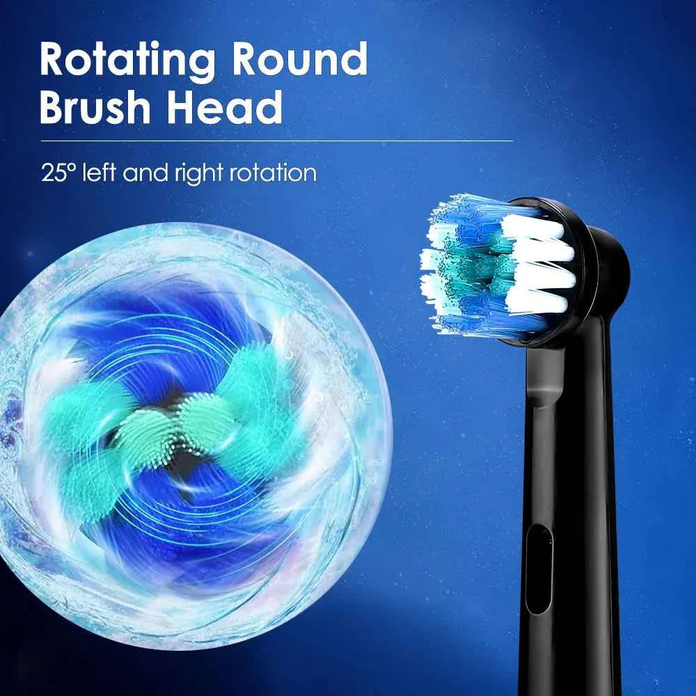 Electric ToothbrushRotating for Adults Deep Cleaning Teeth Tooth Brush Rechargeable Power Smart Timer with 8 Brush Heads