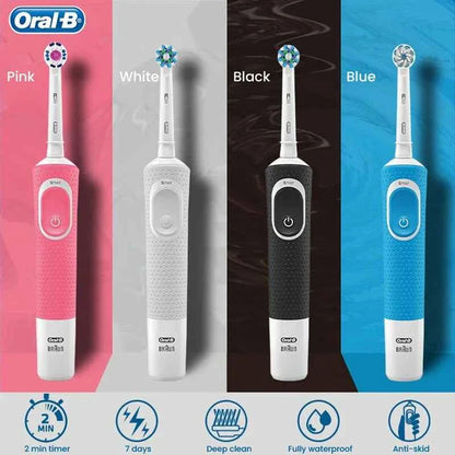 Oral B D100 2D Vitality Electric Toothbrush Timer 7600Rpm Cross Action Deep Cleaning and Whitening Teeth Tooth Brush