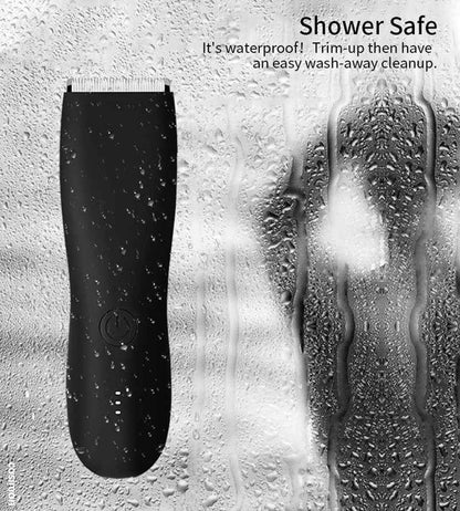 Professional Hair Clippers For Men Quiet Cordless Electric Groin & Pubic Body Hair Trimmer Wet/Dry Groomer Clippers Shaver Razor