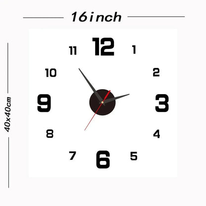 Children's Study Non-Ticking Wall Clock Luxury Silent Battery Operated Round Wall Clock for  Modern Simple Style Home Decor