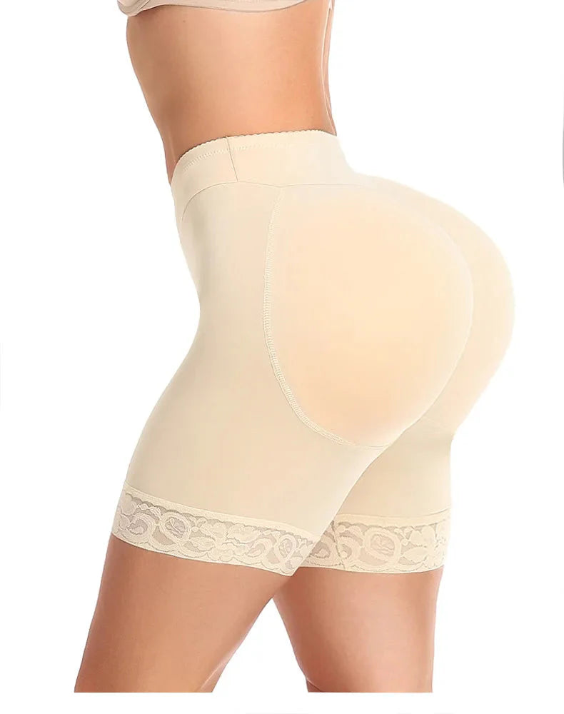 Women Butt Lifter Padded Lace Shapewear Thicker Butt Enhancer Control Panties Seamless Fake Buttock Underwear Big Booty Shorts