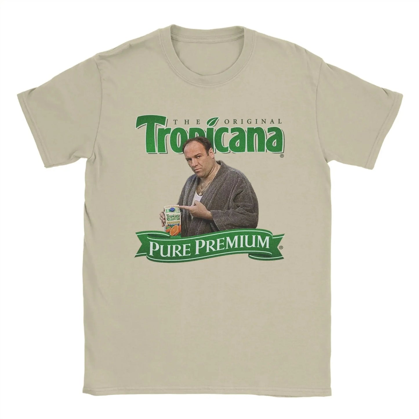 The Sopranos T-Shirts for Men  Novelty Pure Cotton Tees Round Neck Short Sleeve T Shirts Unique Clothing