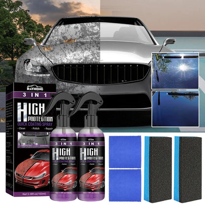 3 In 1 Car Ceramic Coating Spray High Protection Shine Armor Ceramic Car Wash Car Shield 30/100ml Polishing Spraying Wax Tools