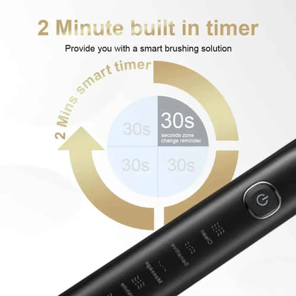Compatible with Oral B Ultra Electric Toothbrush 3D Rotation Rechargeable Teeth Brush Pressure Sensor 8 Brushing Modes 2 Min Tim