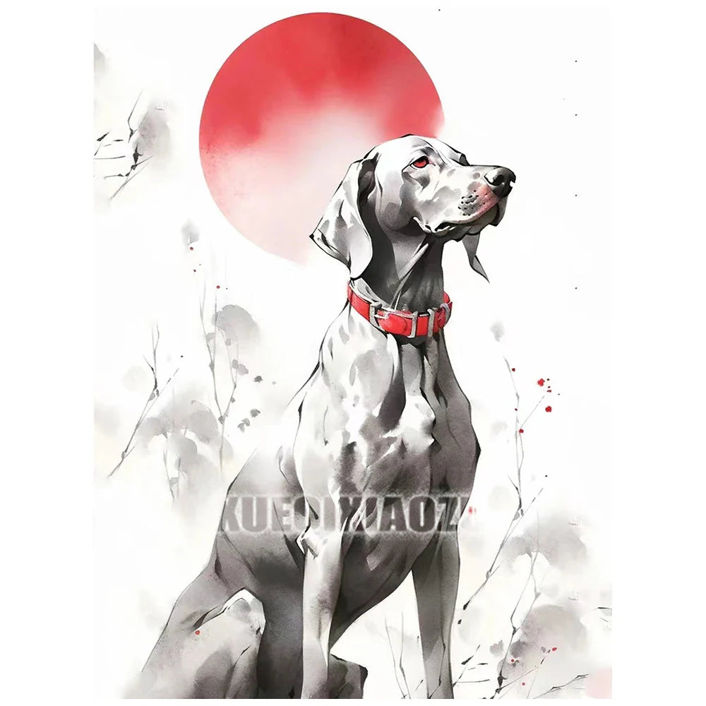 Animal Diamond Painting Graffiti Rhinestone Embroidery Dog Mosaic Cross Stitch Children Gift Art Handmade Home Decoration