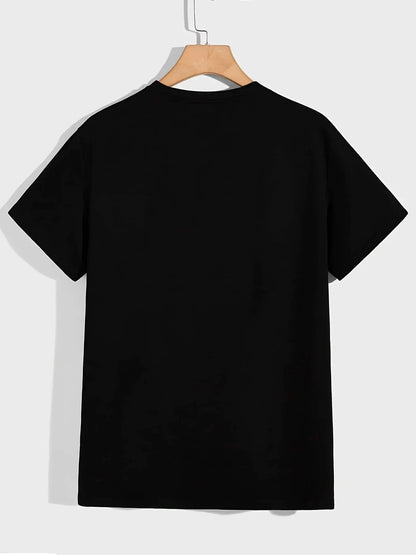 Men's T-shirts, Rock Guitar Printed T-shirts, and Casual Short-sleeved Tops for Summer, Spring and Autumn As Gifts