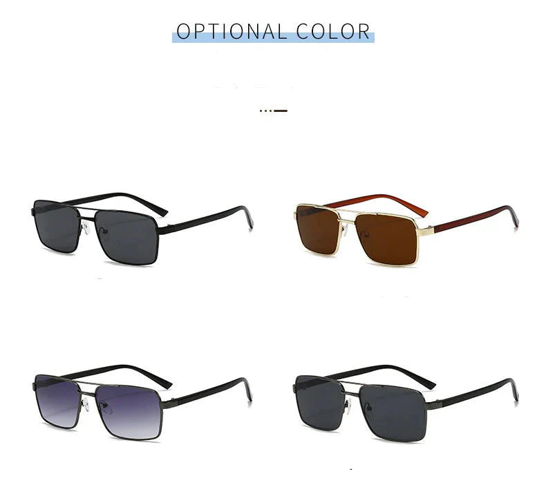 Square Sunglasses For Men Women Fashion Classic Retro Vintage Trend Design Brown Lens UV400 Sun Glasses Male Female Eyewear 2026