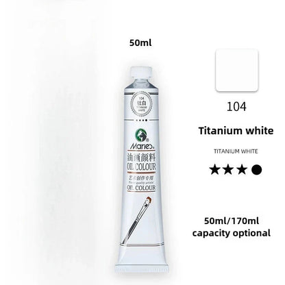 Maries Oil Paint 50ML Oil Painting Art Creation Pigment Large Oil Paint Paint Single Commonly Used 24 Colors