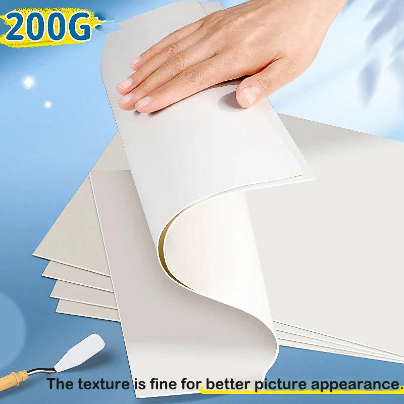 50 Sheets Art Supplies Oil Pastel Paper 200gsm Chalk Coloring Crayons Painting Books Acid Free Natural Colortones Drawing