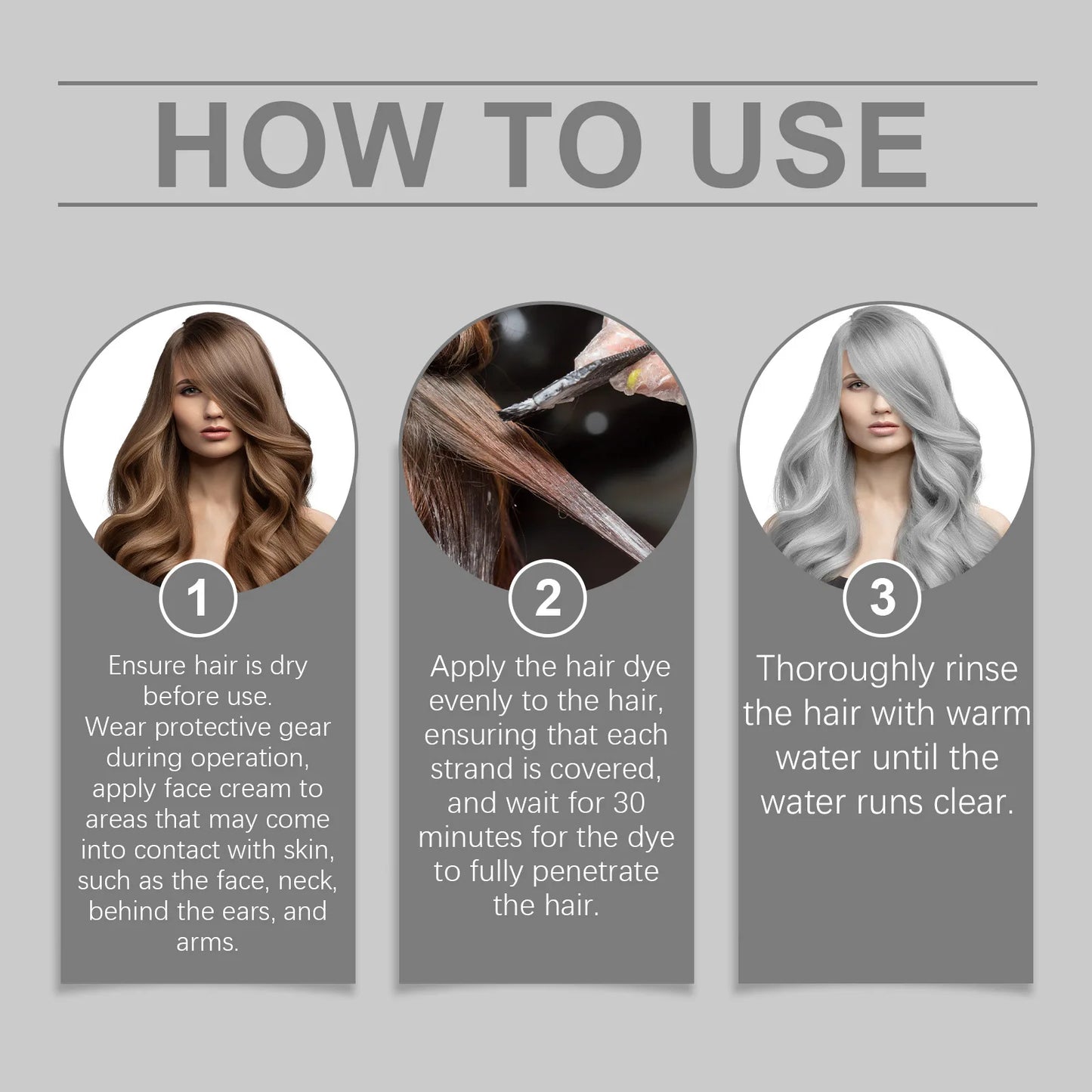 Hoegoa Grey Hair Cream Long Lasting Colour Lock Nourishing Phytocare Trendy Hair Colour Hairdresser