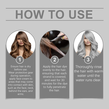 Hoegoa Grey Hair Cream Long Lasting Colour Lock Nourishing Phytocare Trendy Hair Colour Hairdresser
