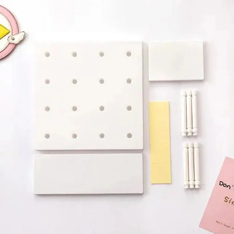 Home Decor Wall Shelves Decoration Hole Board Wall Storage Rack Storage Shelf Kitchen Bedroom Hanging Wall Shelves Wall Decor