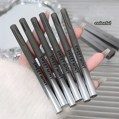 Silky Long-lasting Eye Liner Pencil  Eyeliner Pen Natural Matte Wine Red Eyeliner Easy To Color Waterproof Eye Make Up Cosmetics