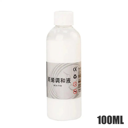 Acrylic Fluid Medium Paint Thinner Art Acrylic Paint Thinner for Teachers Artists Palette Preparation Color Blending Craft 100ml