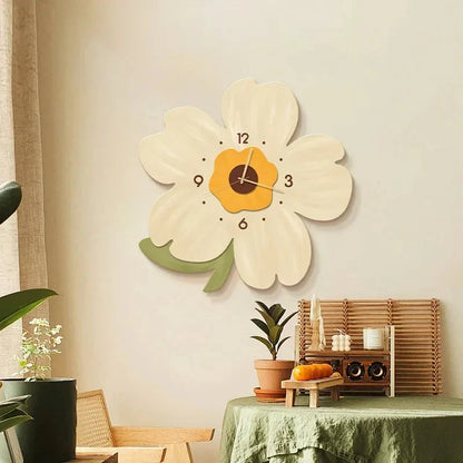 Light Decorative Clock Hanging Restaurant Simple Creative Crystal Porcelain Wall Hanging Clock Quiet Room Clock