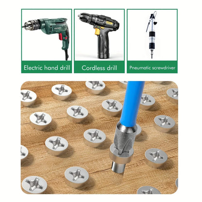2" Impact Torx Bit PH2 Set 10pcs (TT6-TT40), 1/4" Hex-Shank S2 Steel Star Bit Set, CNC Machined Tips with Magnetism,