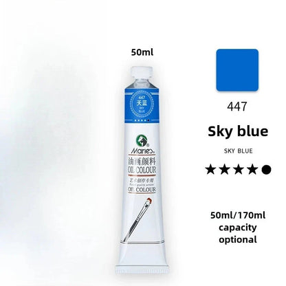 Maries Oil Paint 50ML Oil Painting Art Creation Pigment Large Oil Paint Paint Single Commonly Used 24 Colors