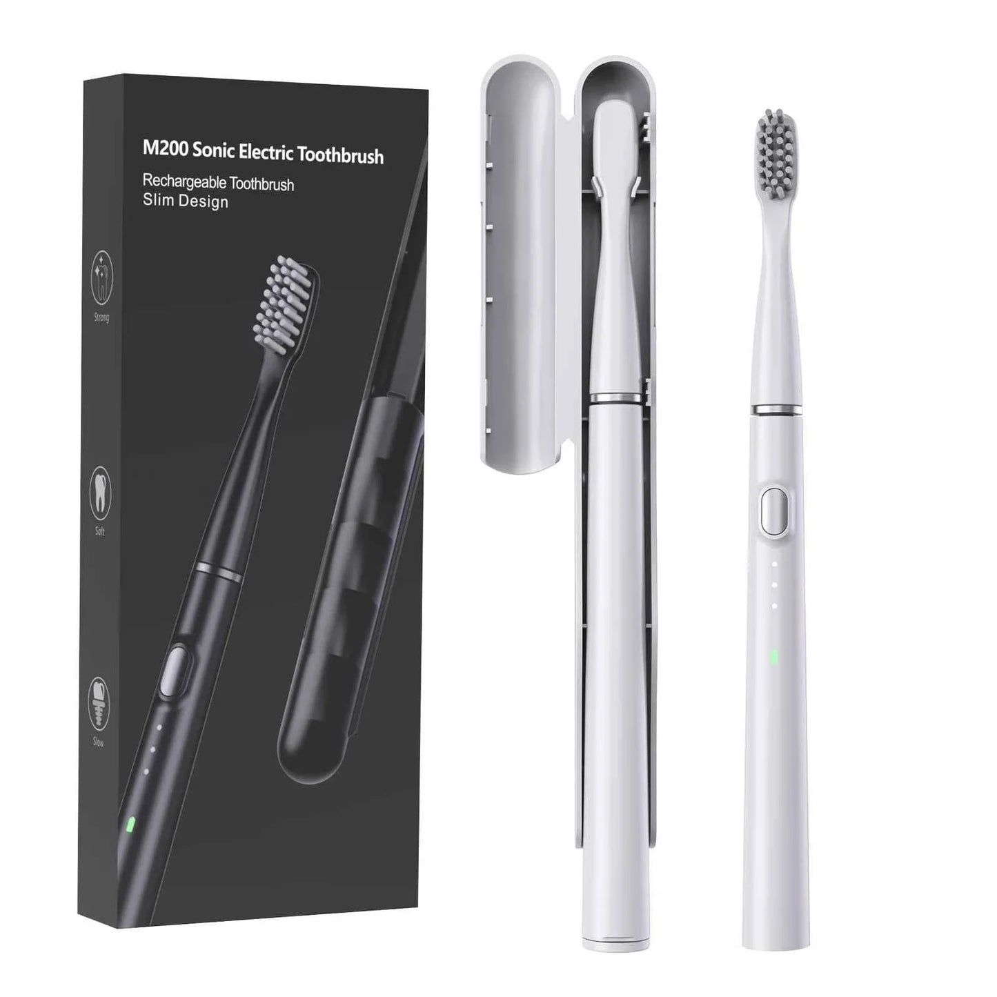 Electric Toothbrush Ultra Thin Intelligent Sonic Electric Toothbrush 3 Operating Modes Type-C Charging Interface Whitening Teeth