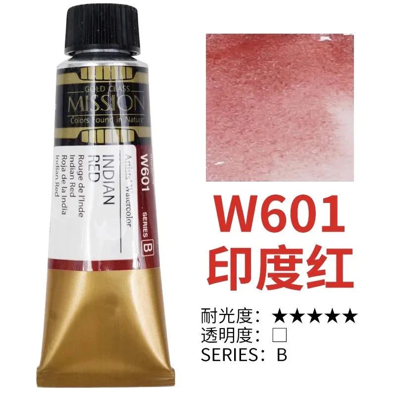 Korea MIJELLO tube watercolor artist 15ml watercolor paint mission series art supplies
