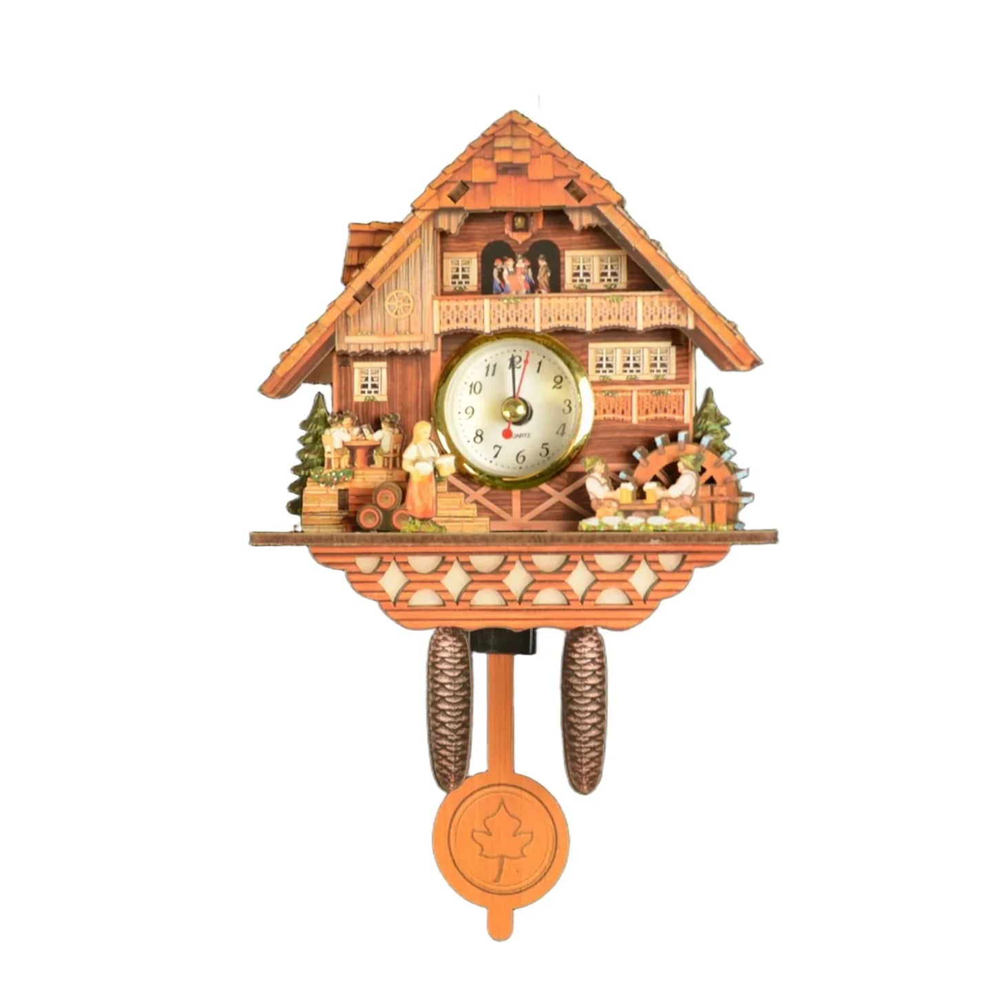 Wooden Hanging Wall Clock Bird Alarm Clock Cuckoo Clocks For Home Decoration Quartz Watch Decorative Home Decor